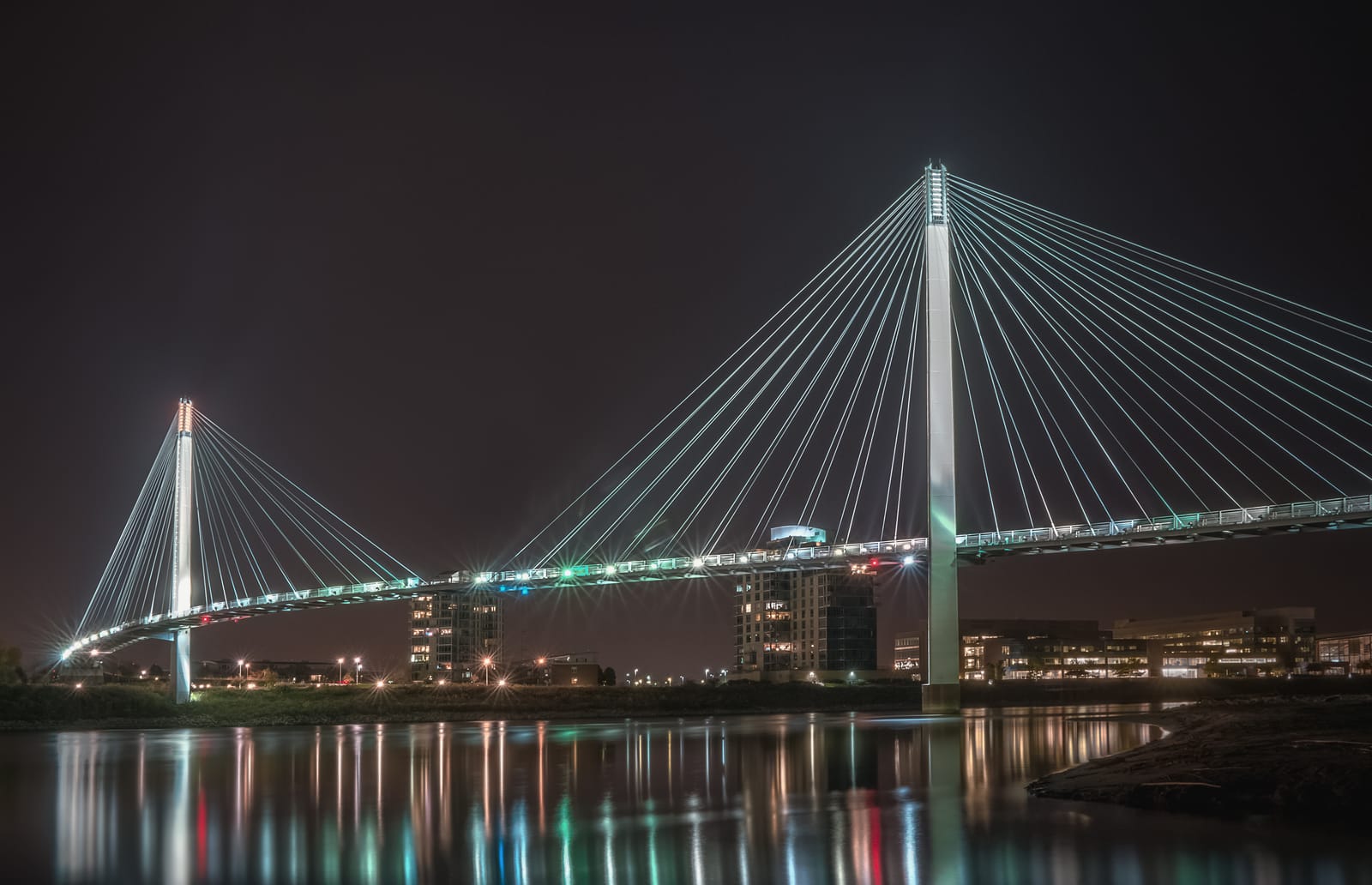 Elkhorn / west Omaha growth corridor at night
