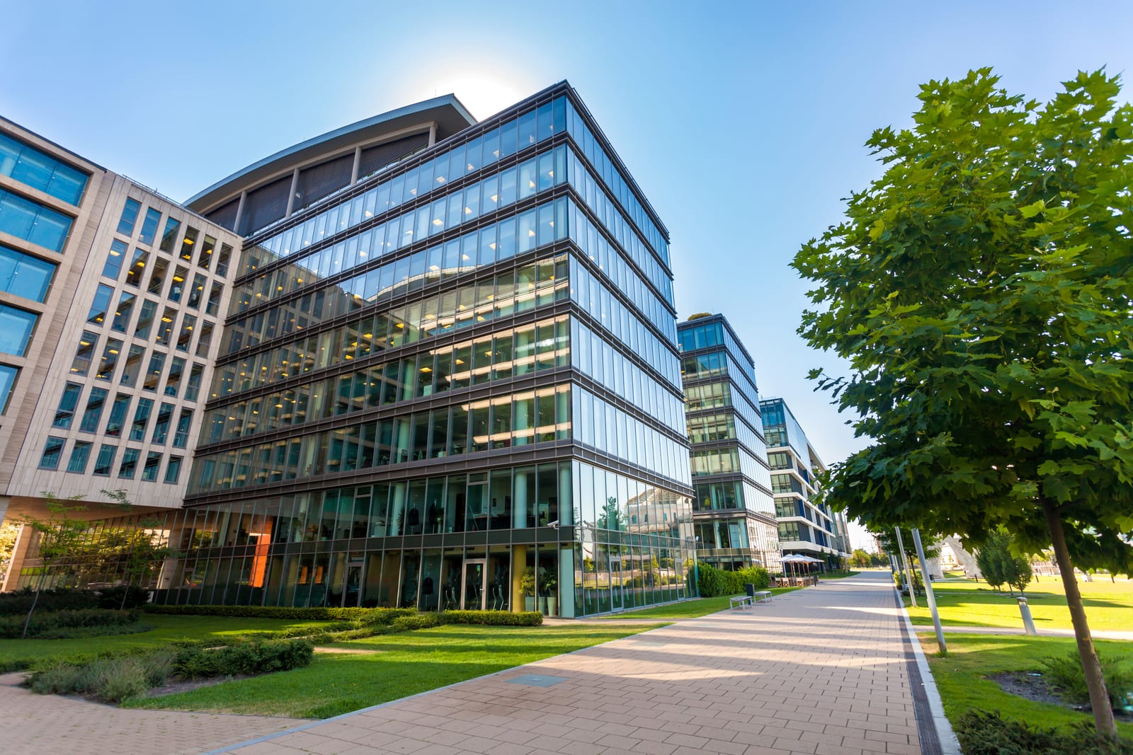 Modern Class A office building in West Omaha